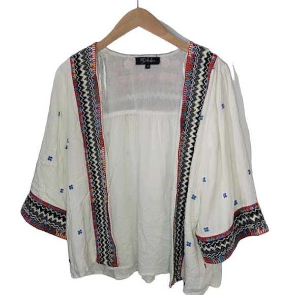 RD koko Tops - Anthropolgie- RD Koko- Embroidered and beaded Swing Cardigan- size XS